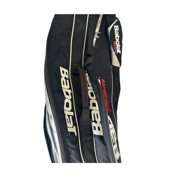 BABALOT TEAM Tennis Multi Racquet Carry Case Bag Backpack Red White Black - Picture 14 of 16